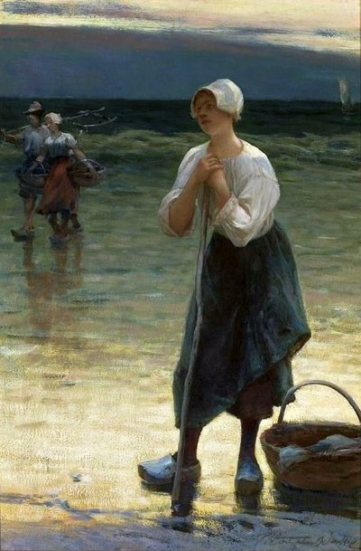 Breton Fisherwoman by Wadysaw Wankie